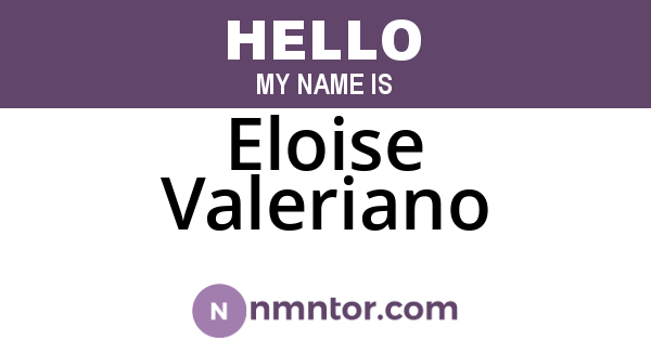 Eloise Valeriano