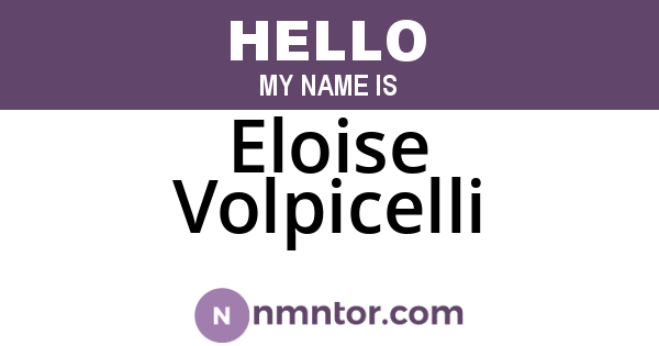 Eloise Volpicelli