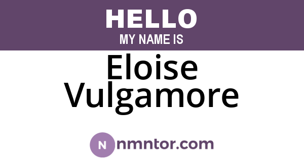 Eloise Vulgamore