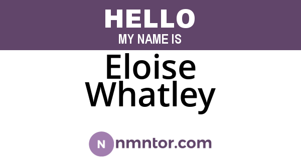 Eloise Whatley