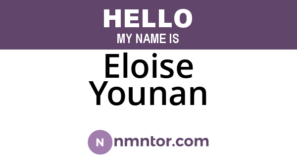 Eloise Younan