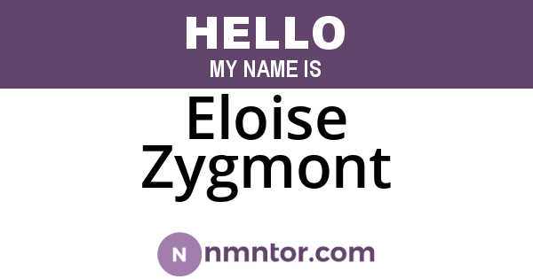 Eloise Zygmont
