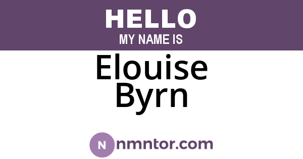 Elouise Byrn