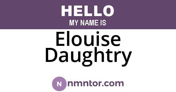Elouise Daughtry