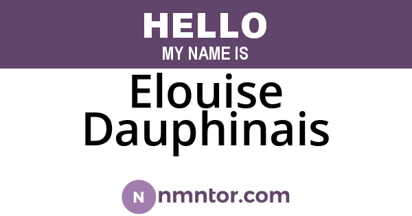 Elouise Dauphinais