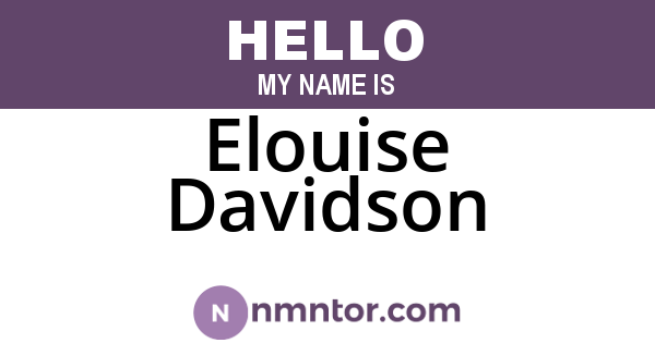 Elouise Davidson
