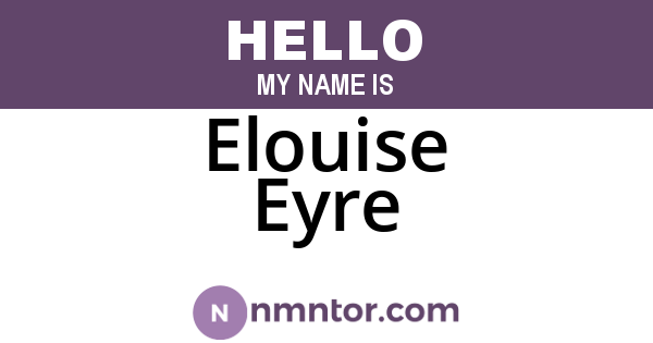 Elouise Eyre