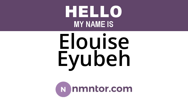 Elouise Eyubeh
