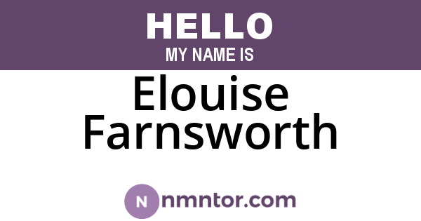Elouise Farnsworth