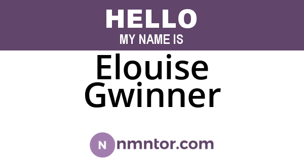 Elouise Gwinner