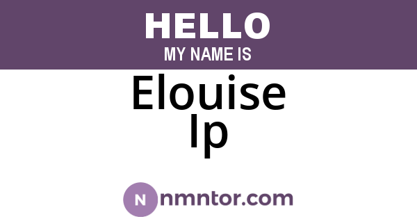 Elouise Ip