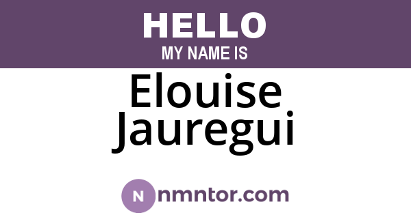 Elouise Jauregui