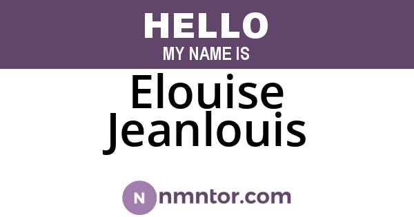 Elouise Jeanlouis