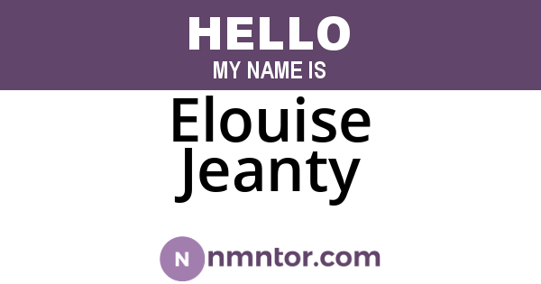 Elouise Jeanty
