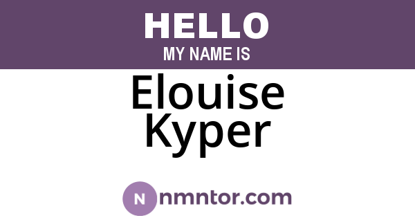 Elouise Kyper