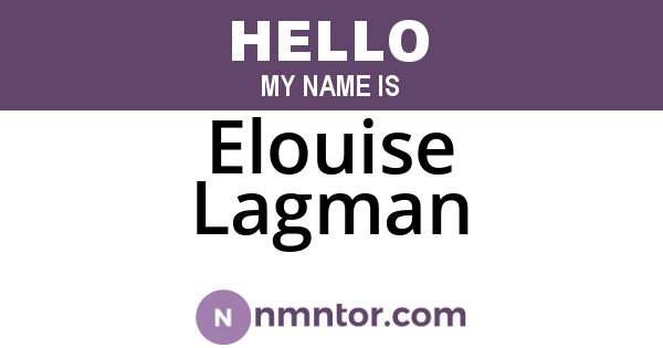 Elouise Lagman