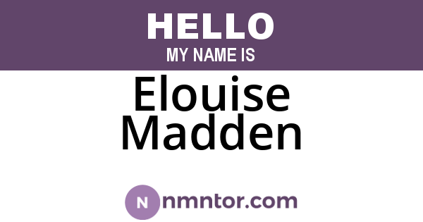 Elouise Madden