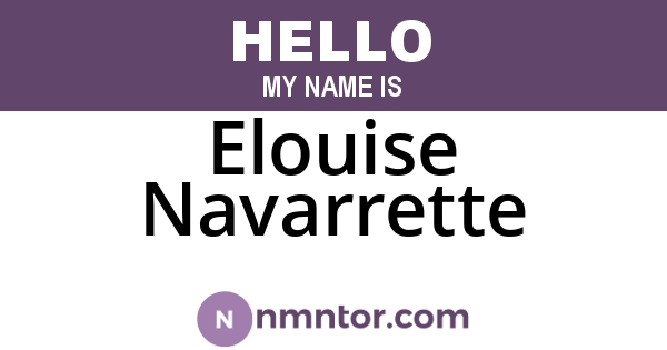 Elouise Navarrette