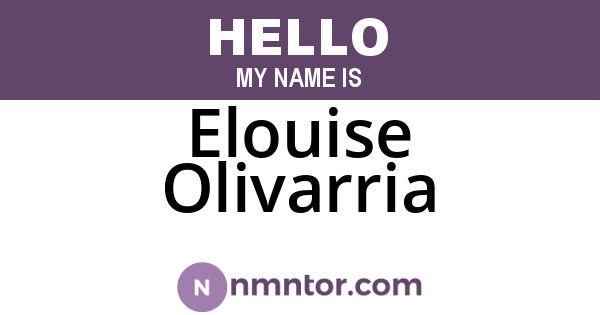 Elouise Olivarria