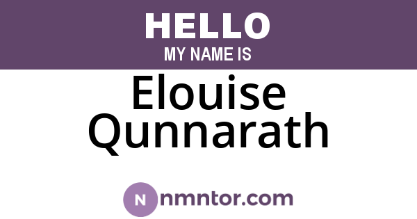 Elouise Qunnarath