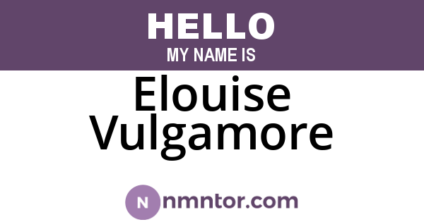 Elouise Vulgamore