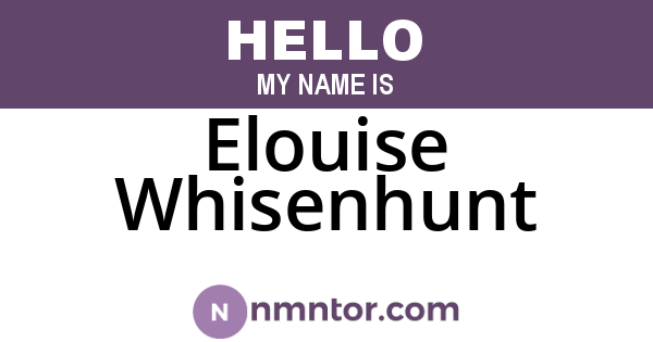 Elouise Whisenhunt