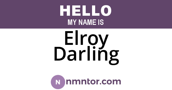 Elroy Darling