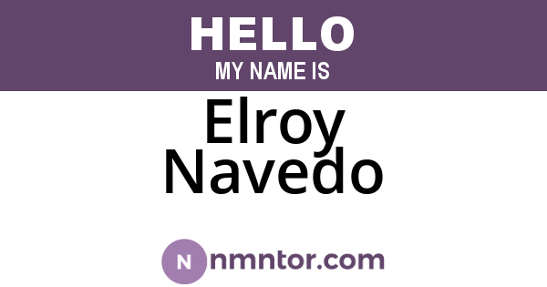 Elroy Navedo