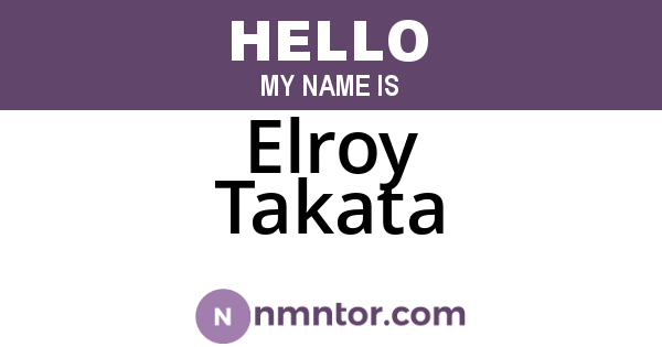 Elroy Takata