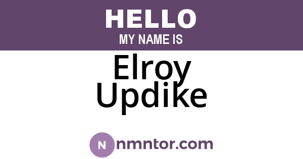 Elroy Updike