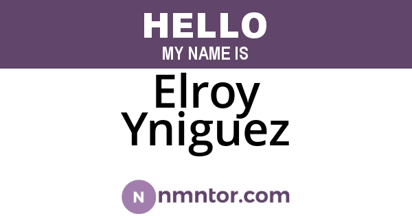 Elroy Yniguez