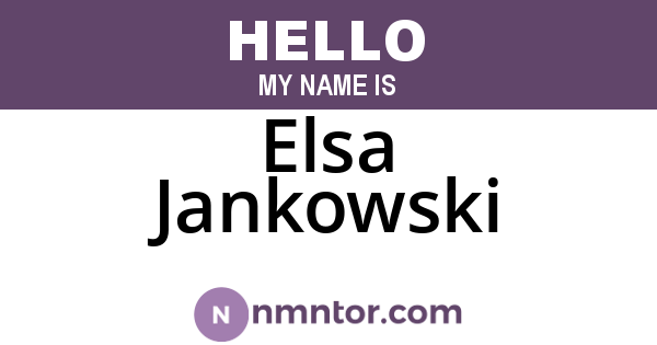 Elsa Jankowski