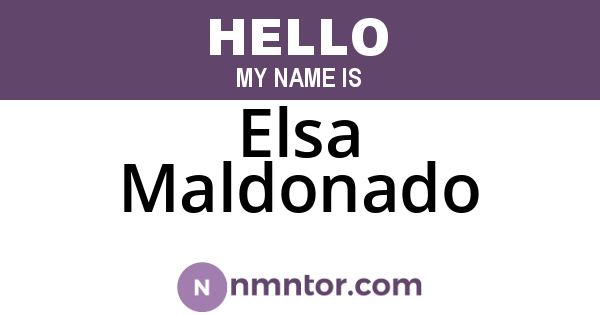 Elsa Maldonado