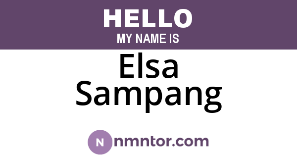 Elsa Sampang