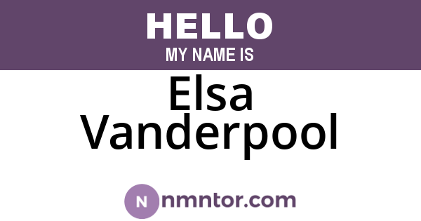 Elsa Vanderpool