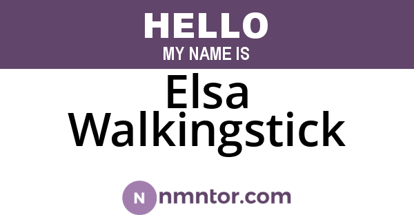 Elsa Walkingstick