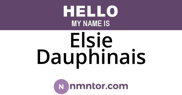 Elsie Dauphinais