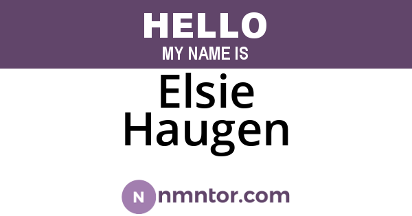 Elsie Haugen