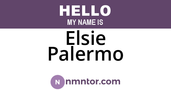 Elsie Palermo