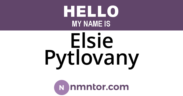 Elsie Pytlovany