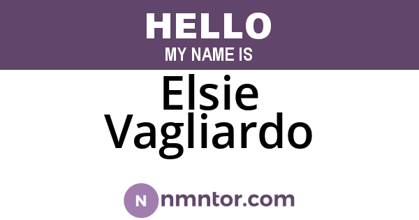 Elsie Vagliardo