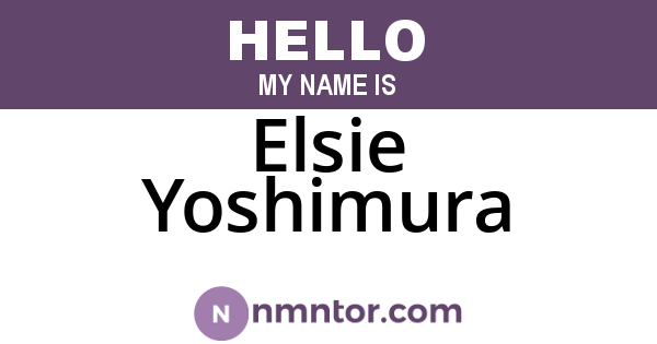 Elsie Yoshimura