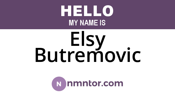 Elsy Butremovic