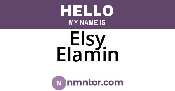 Elsy Elamin
