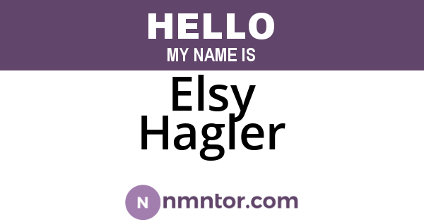 Elsy Hagler