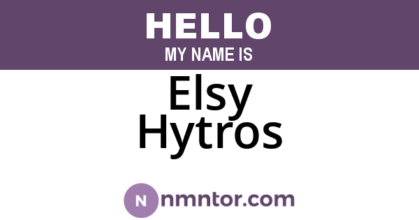 Elsy Hytros