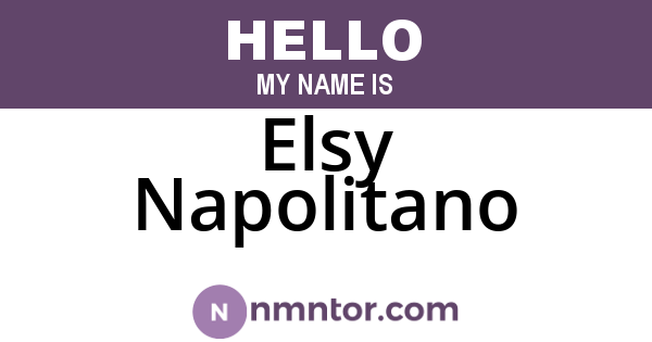 Elsy Napolitano