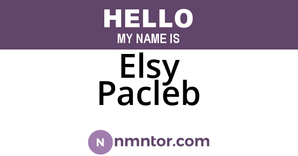 Elsy Pacleb