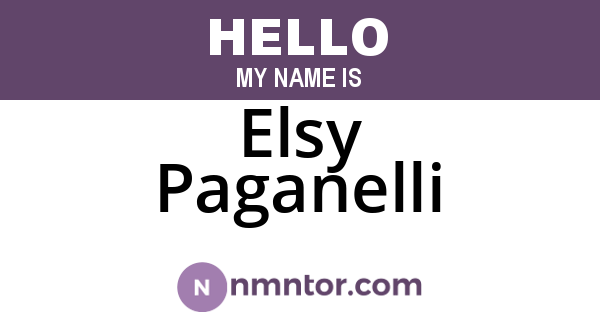 Elsy Paganelli