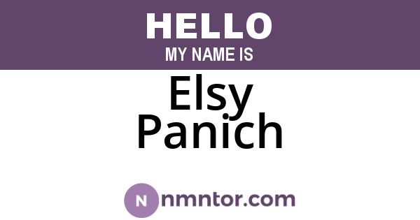 Elsy Panich